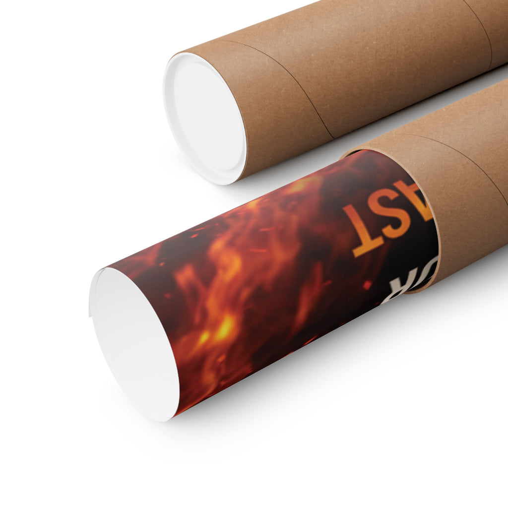 Motivational Fire Runner Poster – Don’t Count on Tomorrow Wall Art
