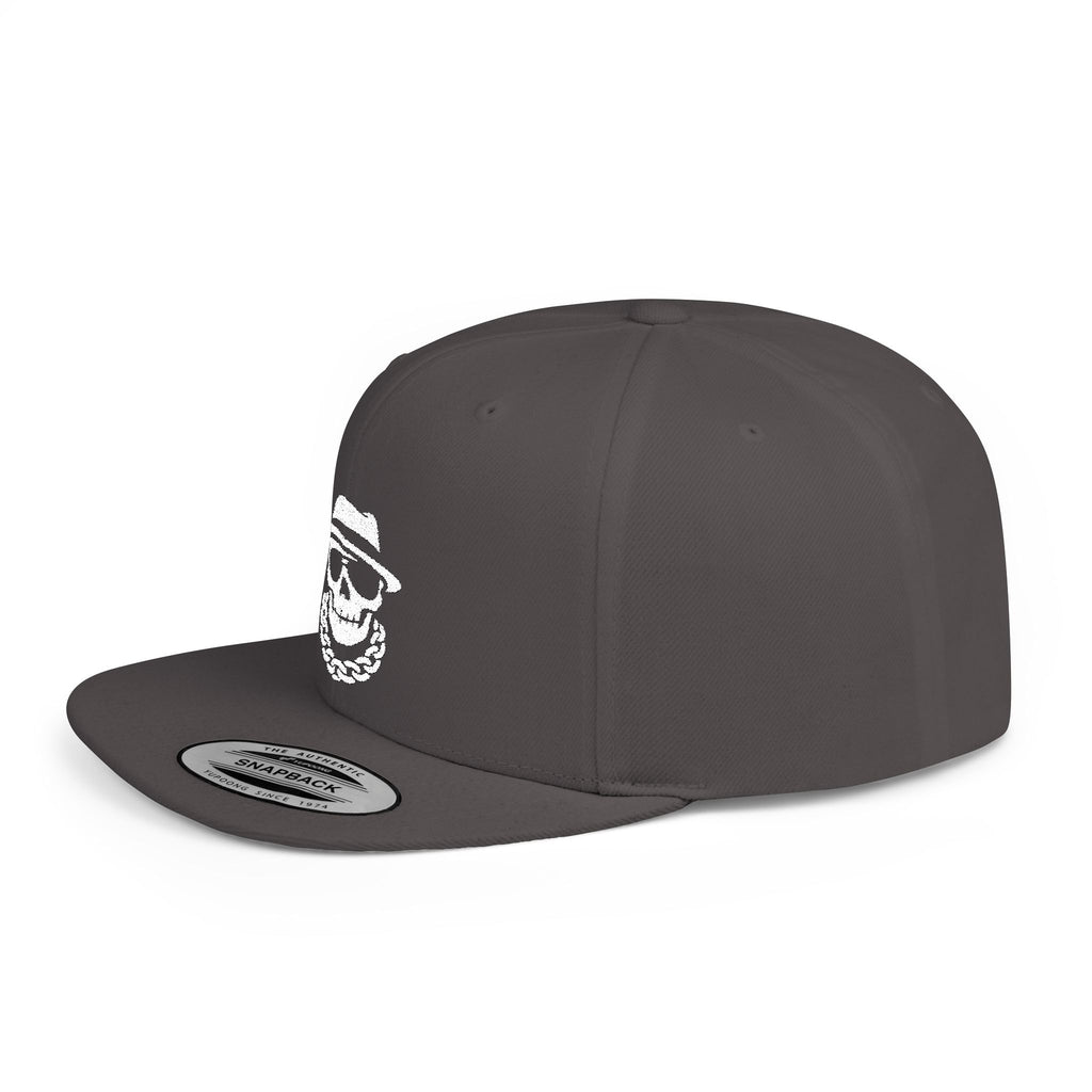 Skeleton Boss Logo Snapback – Flat Bill Hustle Mindset Hat