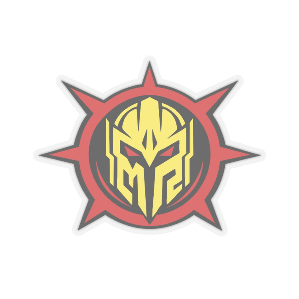 Mystermash Gold Helmet Emblem – Premium Kiss-Cut Sticker