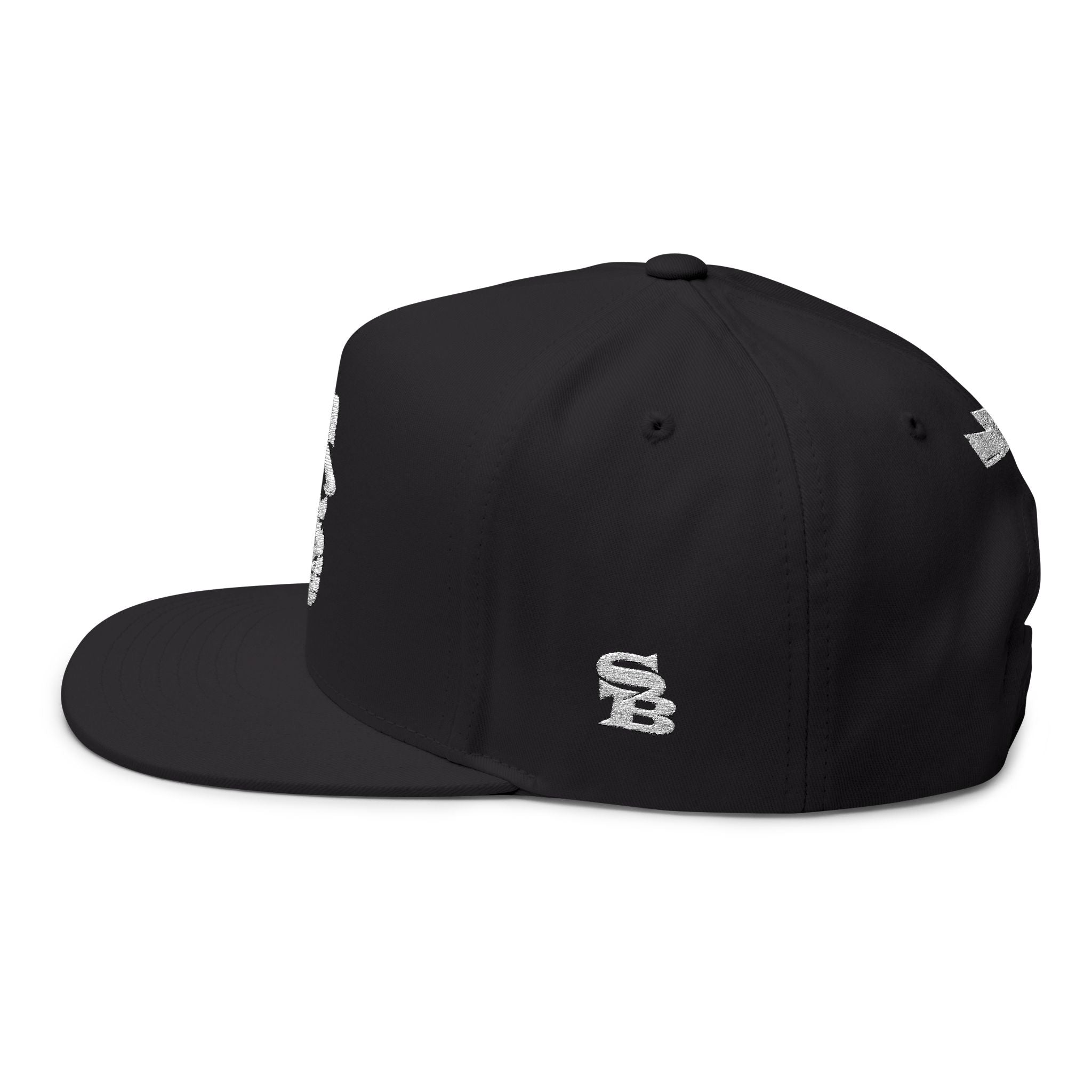 Skeleton Boss Flat Bill Snapback Hat – Luxury Streetwear Skull Cap | SB Embroidered Snapback