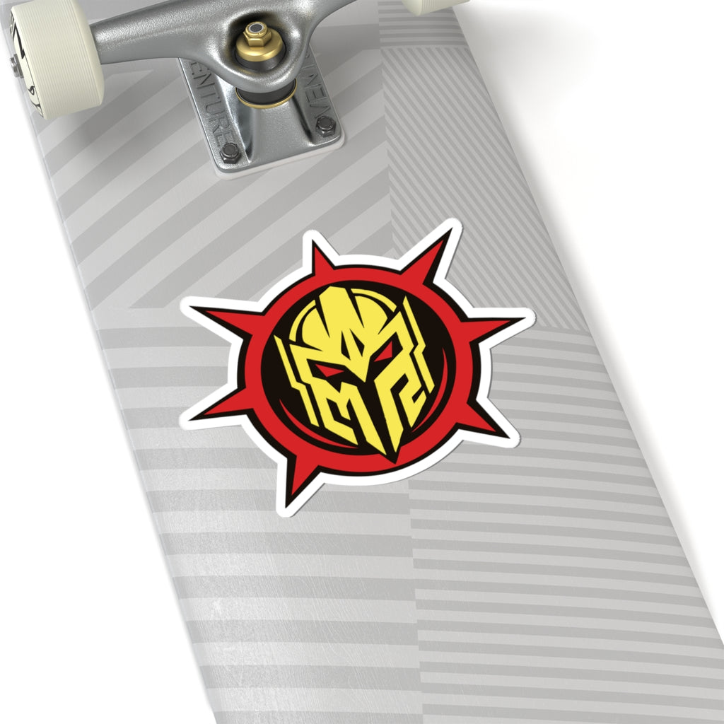 Mystermash Gold Helmet Emblem – Premium Kiss-Cut Sticker