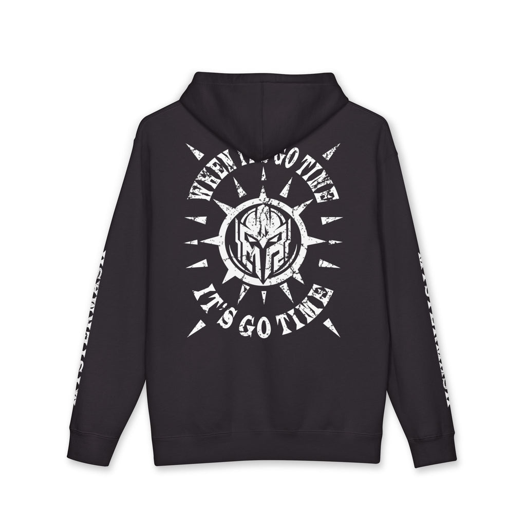 WHEN IT'S GO TIME Hoodie – Heavyweight Motivational Streetwear | Hustle Mindset Hoodie | Premium Gym & Entrepreneur Hoodie