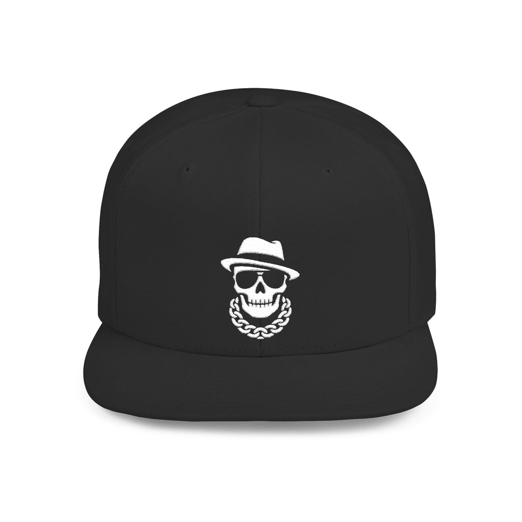 Skeleton Boss Logo Snapback – Flat Bill Hustle Mindset Hat