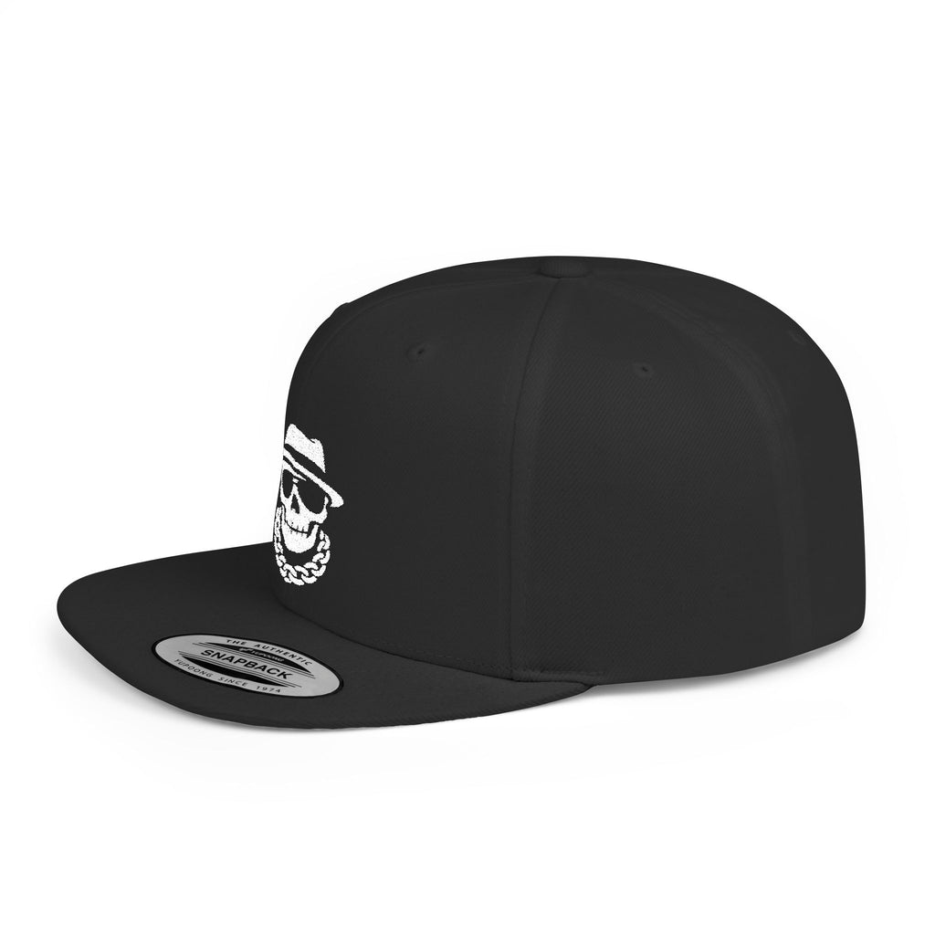 Skeleton Boss Logo Snapback – Flat Bill Hustle Mindset Hat