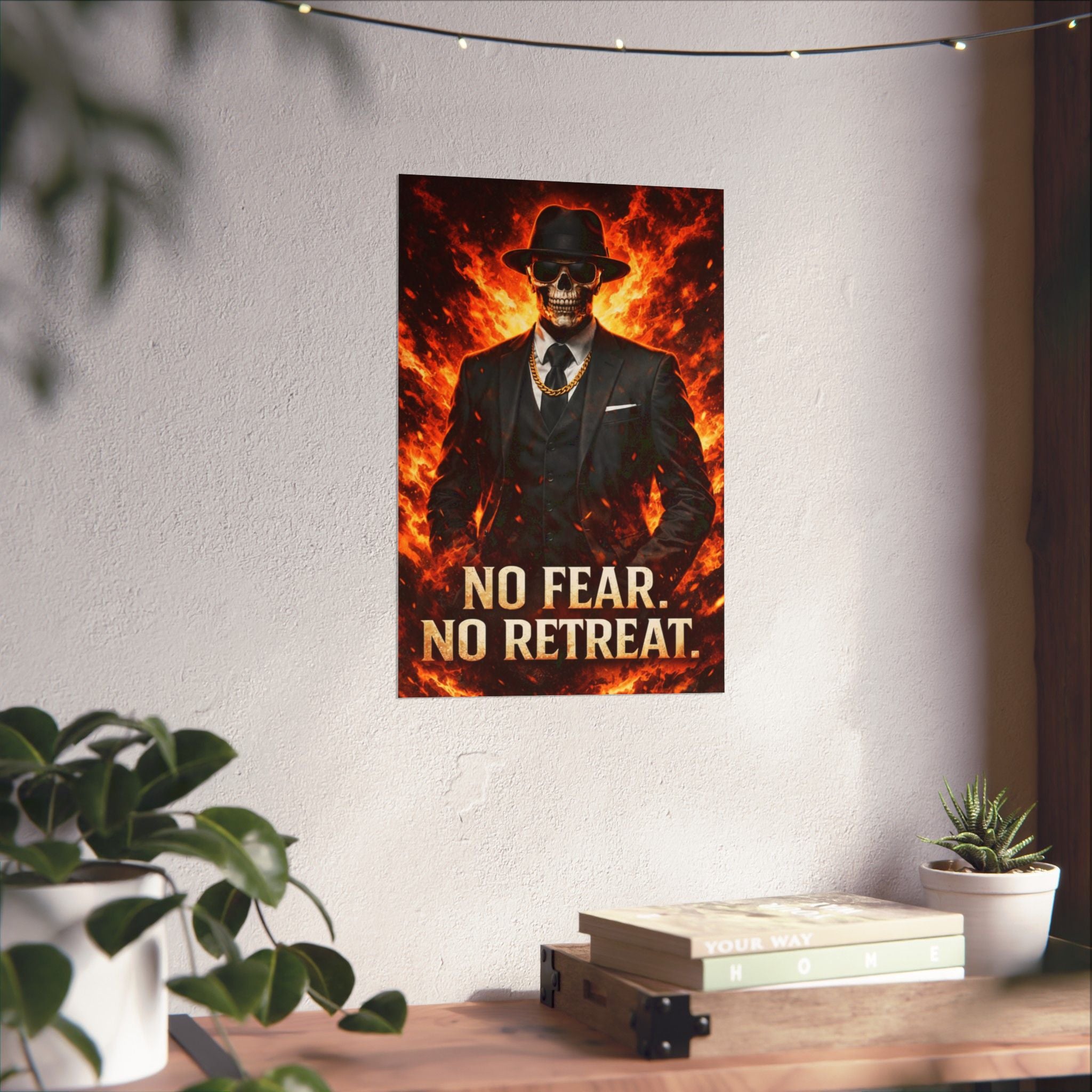 Skeleton Boss — Relentless Mindset Poster