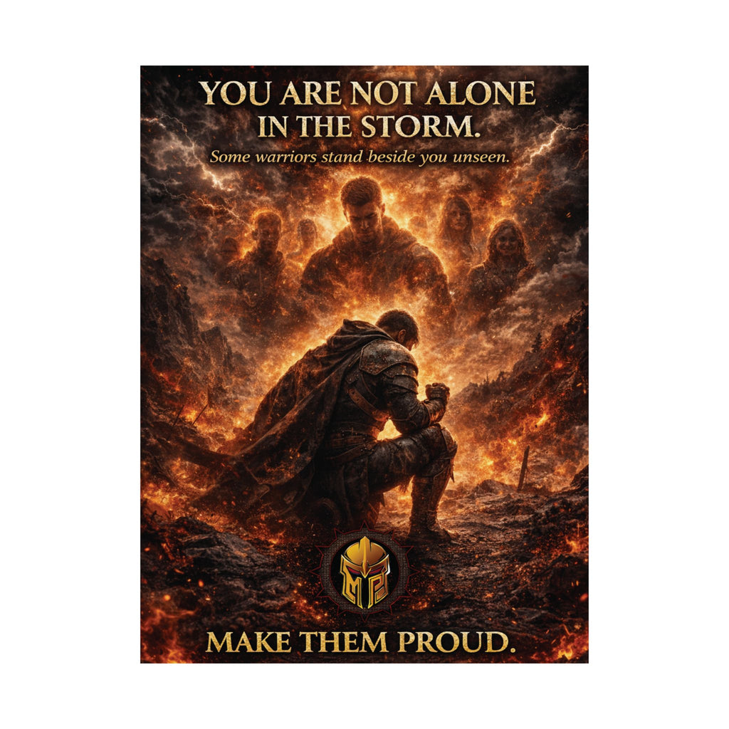 You Are Not Alone Poster – Memorial Motivation Wall Art
