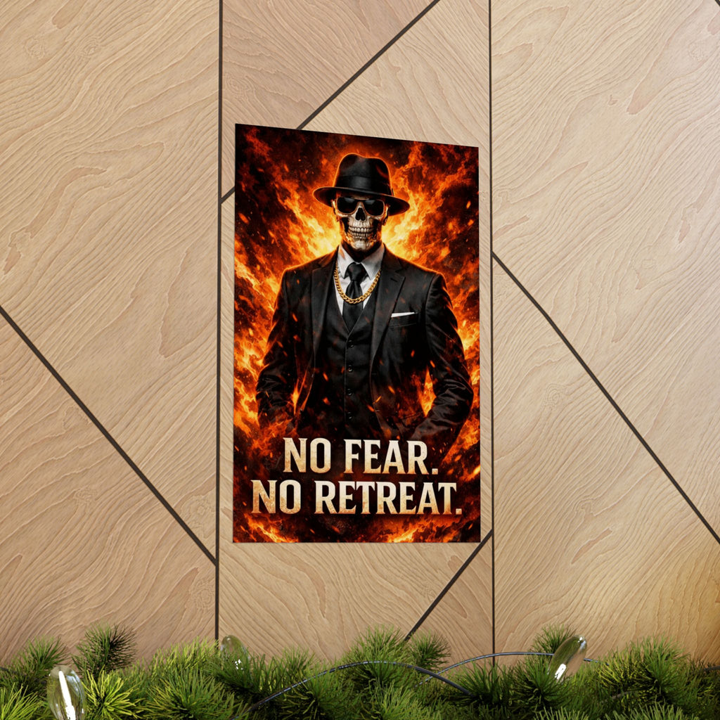 Skeleton Boss — Relentless Mindset Poster