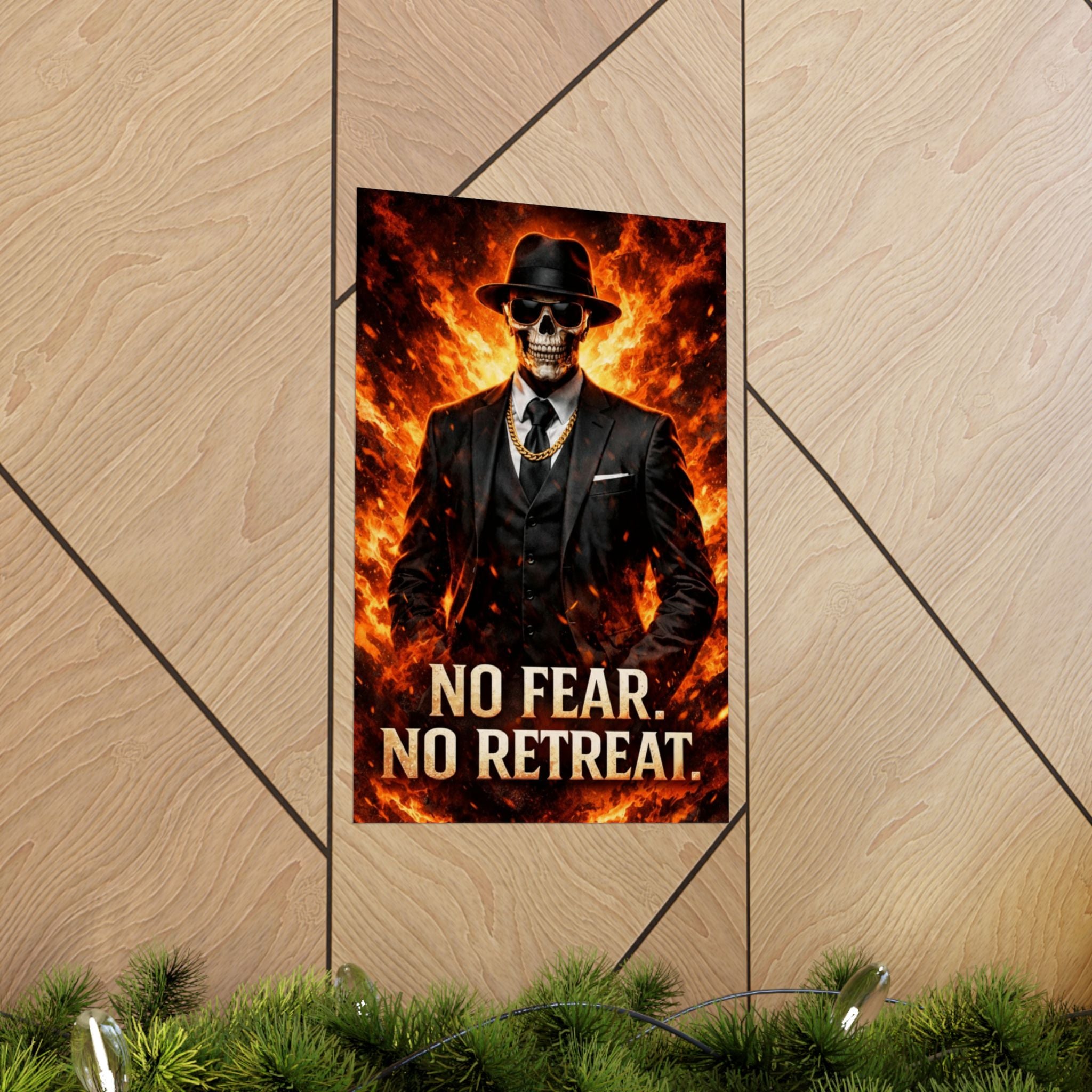 Skeleton Boss — Relentless Mindset Poster