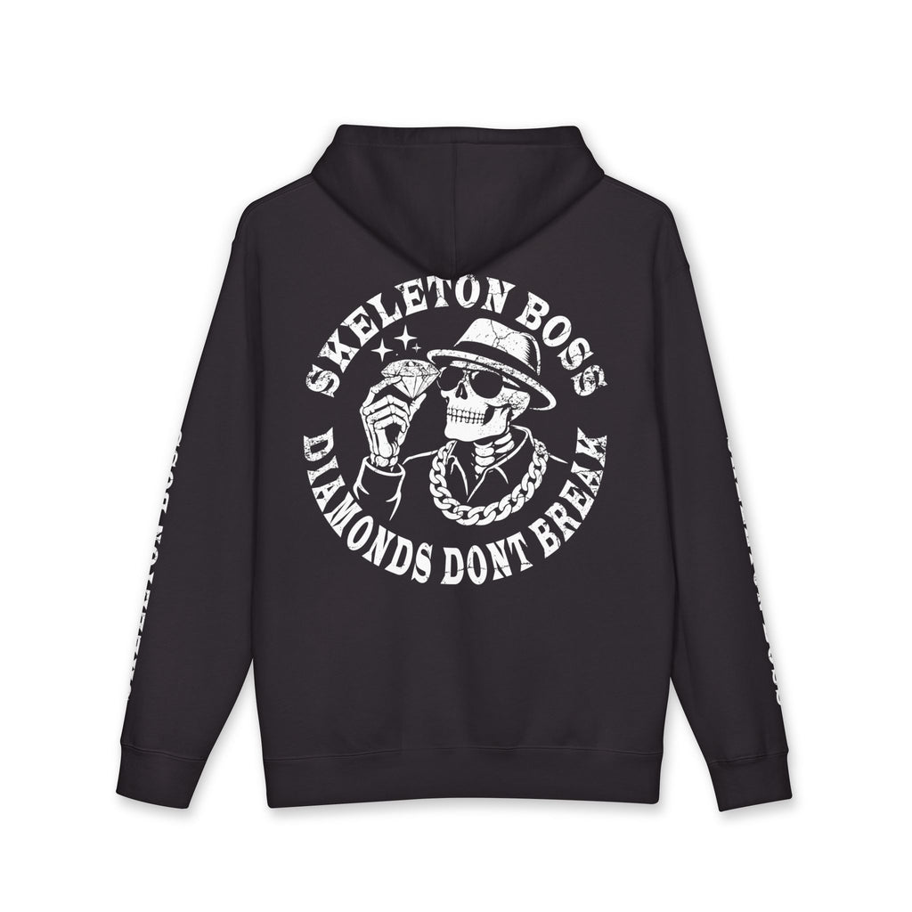 Skeleton Boss Heavyweight Hoodie – Premium Streetwear Pullover | Motivational Entrepreneur Hoodie