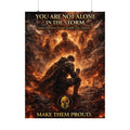 You Are Not Alone Poster – Memorial Motivation Wall Art
