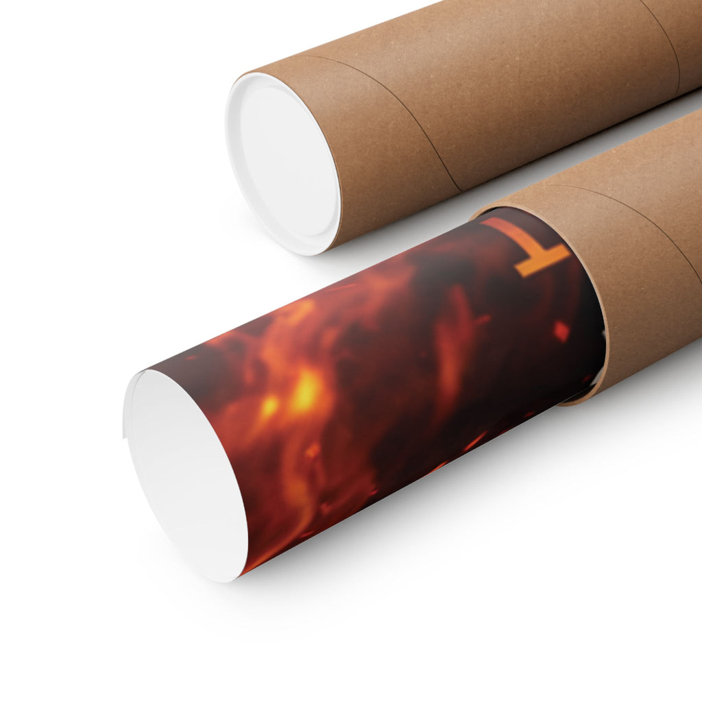 Motivational Fire Runner Poster – Don’t Count on Tomorrow Wall Art