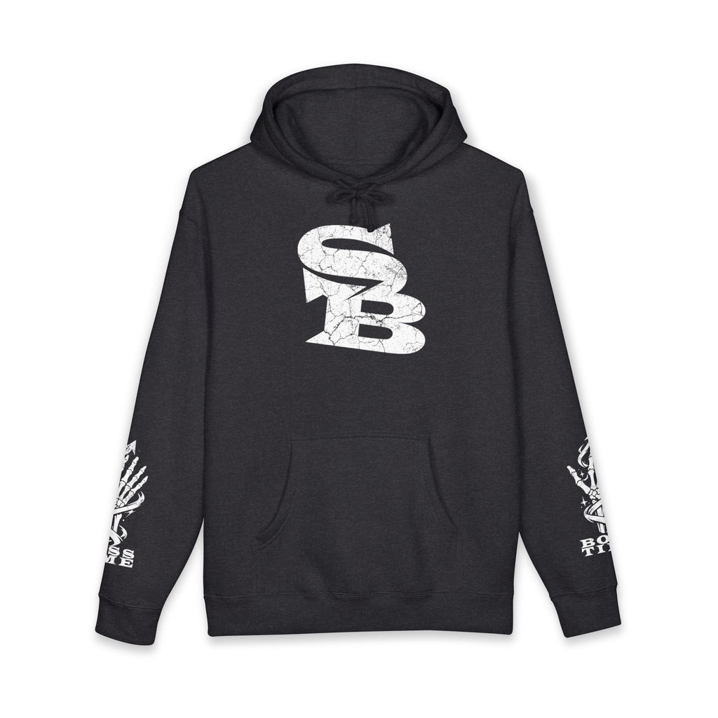 Skeleton Boss Just Grit Hoodie – Heavyweight Motivational Streetwear Hoodie