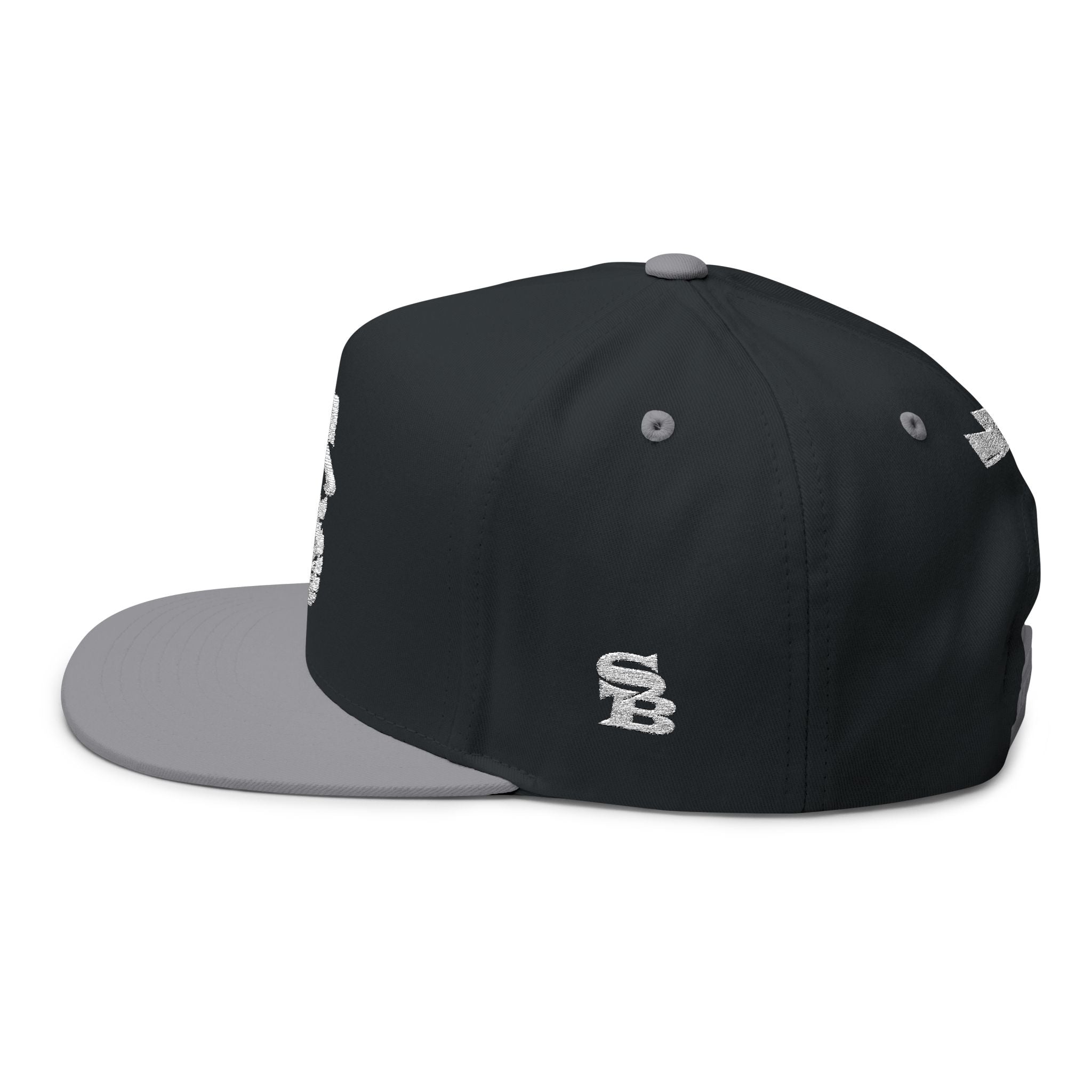 Skeleton Boss Flat Bill Snapback Hat – Luxury Streetwear Skull Cap | SB Embroidered Snapback