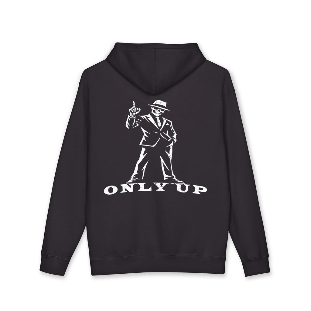 Skeleton Boss Only Up Hoodie – Premium Heavyweight Motivational Streetwear